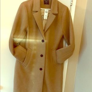 NWT Abercrombie & Fitch wool blend peacoat Sz L